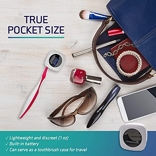 CARESFULL UV Toothbrush Sanitizer - Toothbrush Sterilizer - Fits All Toothbru...