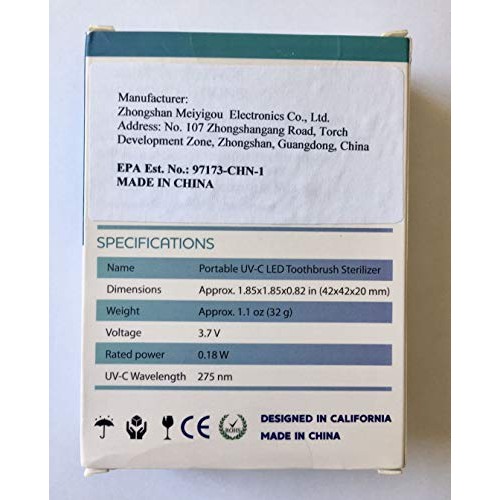 CARESFULL UV Toothbrush Sanitizer - Toothbrush Sterilizer - Fits All Toothbru...