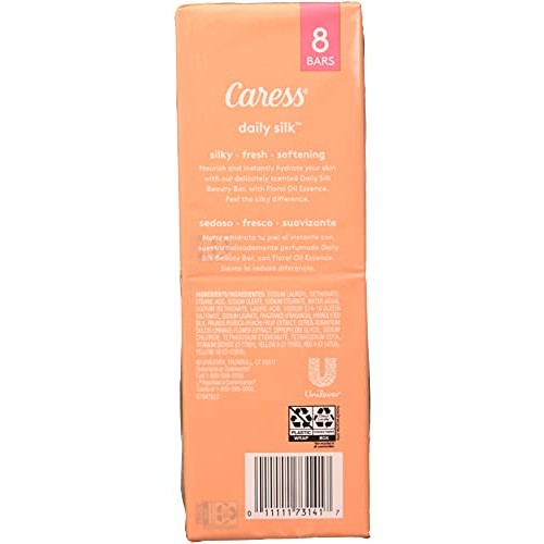 Caress Beauty Bar Soap For Silky, Soft Skin Daily Silk With Silk Extract and ...