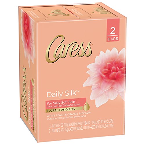 Caress Beauty Bar Soap For Silky, Soft Skin Daily Silk With Silk Extract and ...