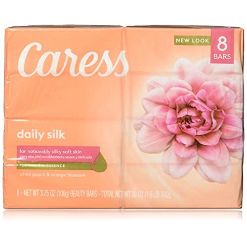 Caress Beauty Bar Soap For Silky, Soft Skin Daily Silk With Silk Extract and ...