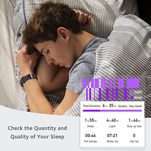 Fitness Tracker with Blood Pressure Watch Heart Rate Temperature Monitor for ...