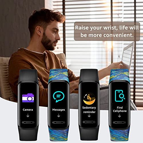 Fitness Tracker with Blood Pressure Watch Heart Rate Temperature Monitor for ...