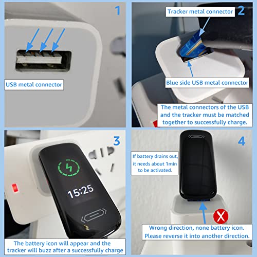 Fitness Tracker with Blood Pressure Watch Heart Rate Temperature Monitor for ...