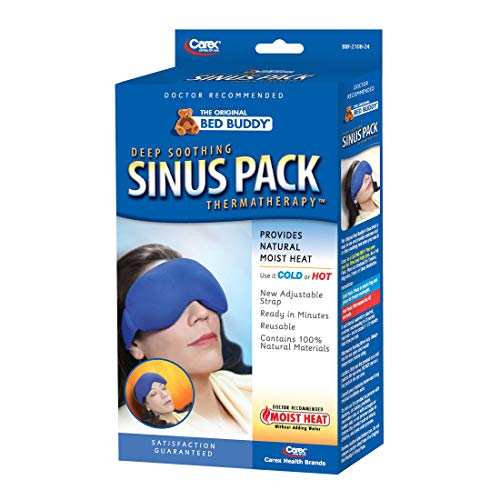 Bed Buddy Sinus Headache Relief Mask - Heated Eye Mask and Cold Eye Mask - Ey...