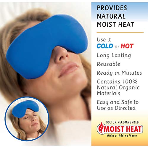 Bed Buddy Sinus Headache Relief Mask - Heated Eye Mask and Cold Eye Mask - Ey...
