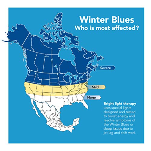 Carex Day-Light Sky Bright Light Therapy Lamp - 10,000 LUX - Sun Lamp To Comb...