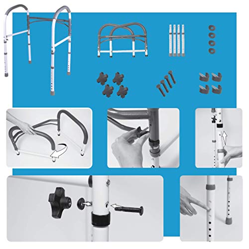 Carex Health Brands Toilet Safety Rails - Toilet Handles for Elderly and Hand...