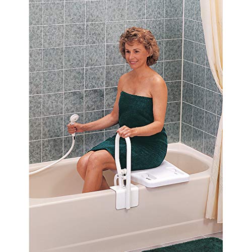 Carex Portable Shower Bench - Shower Bath Seat - Fits tub having width in the...