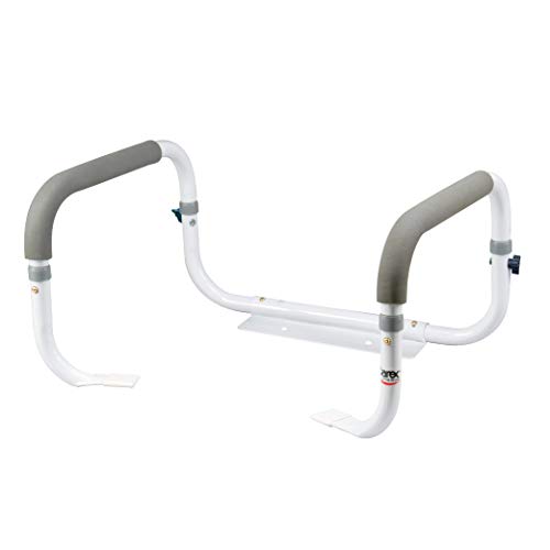 Carex Toilet Safety Frame - Toilet Safety Rails With Adjustable Width - Toile...