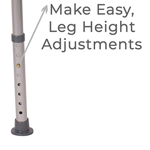 Carex Tub Transfer Bench - Shower Chair Transfer Bench with Height Adjustable...