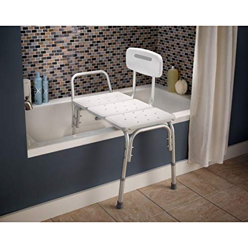 Carex Tub Transfer Bench - Shower Chair Transfer Bench with Height Adjustable...