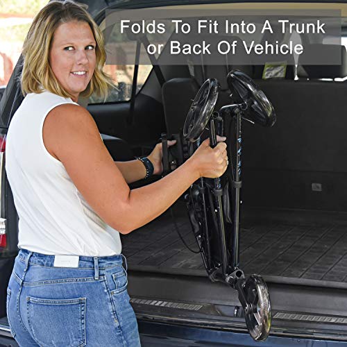 Carex 3 Wheel Walker for Seniors, Foldable, Rollator Walker with Three Wheels...