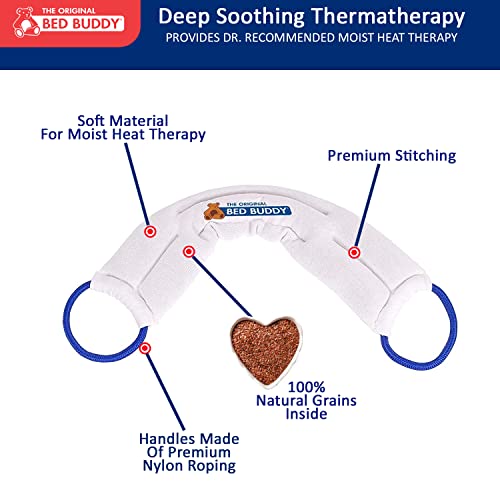 Carex Bed Buddy Heat Pad and Cooling Neck Wrap - Microwave Heating Pad for So...