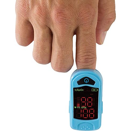 Carex Finger Pulse Oximeter Oxygen Saturation Monitor - Pulse Ox Fingertip o2...