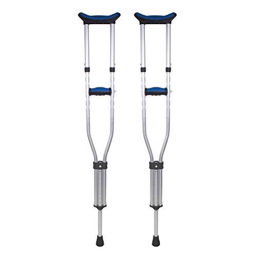 Carex Folding Aluminum Underarm Crutches - Lightweight, Great for Travel or W...