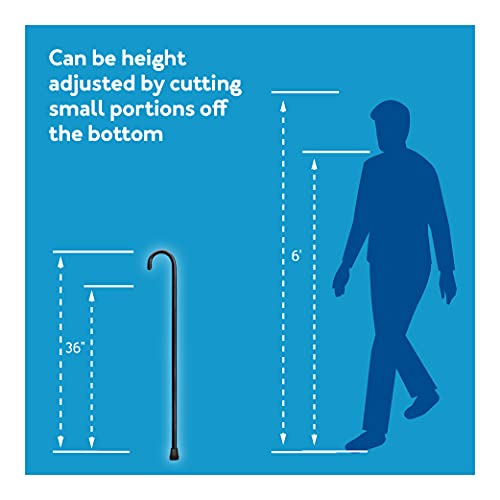 Carex Solid Wood Walking Cane - Wooden Canes for Men & Women with 250 lb Weig...