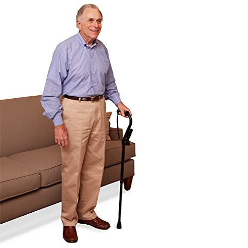 Carex Stand Assist Walking Cane - Includes Secondary Flip Down Handle for Add...