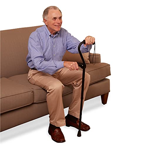Carex Stand Assist Walking Cane - Includes Secondary Flip Down Handle for Add...
