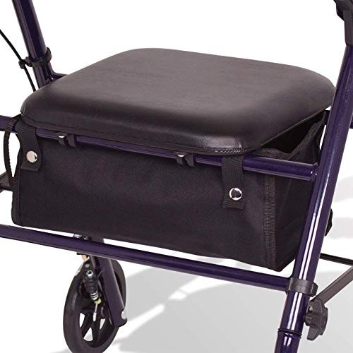 Carex Steel Rollator Walker with Seat and Wheels - Rolling Walker for Seniors...