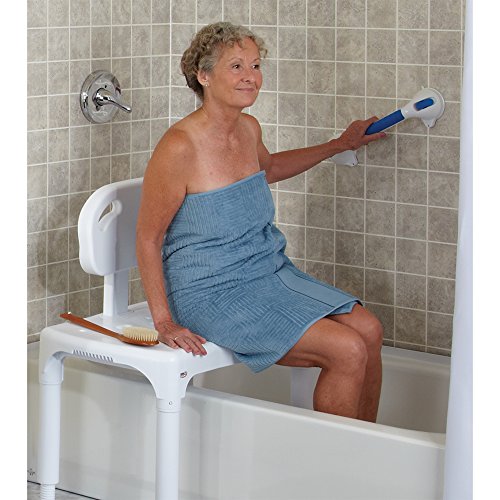 Carex Universal Tub Transfer Bench, Shower Bench and Bath Seat, Shower Chair ...