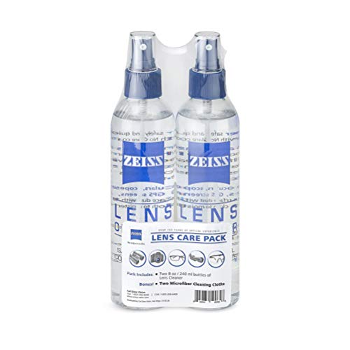 Zeiss Lens Care Pack - 2 - 8 Ounce Bottles of Lens Cleaner, 2 Microfiber Clea...