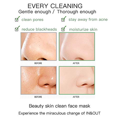 Green Tea Purifying Clay Face Mask, Blackhead Remover Oil Control Face Moistu...