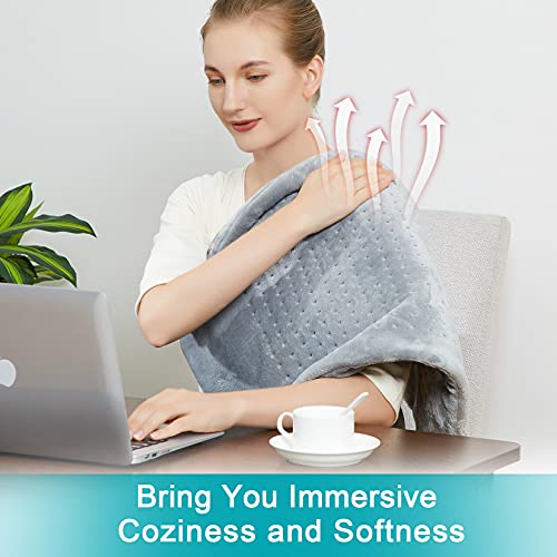 CAROMIO Heating Pad for Back Pain Cramps Relief Extra Large 33"x17" Electric ...