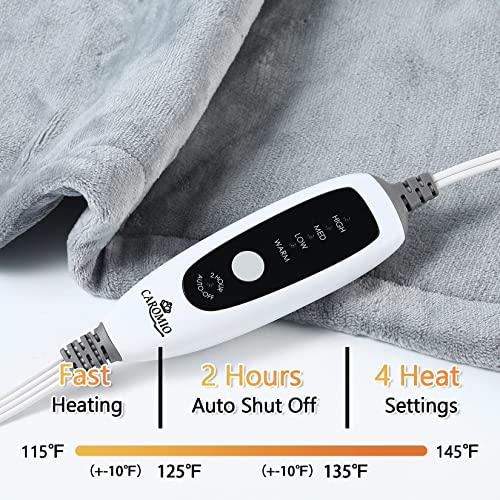 CAROMIO Heating Pad for Neck and Shoulders Back Pain Relief, Electric Heating...