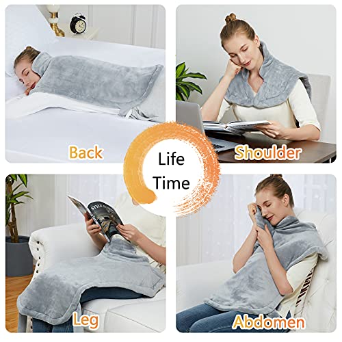 CAROMIO Heating Pad for Neck and Shoulders Back Pain Relief, Electric Heating...