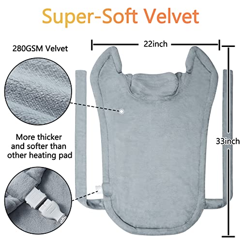 CAROMIO Heating Pad for Neck and Shoulders Back Pain Relief, Electric Heating...
