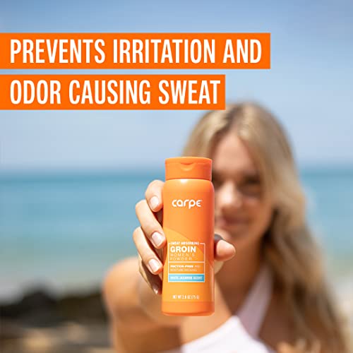 Carpe No-Sweat Groin Powder (For Women)  - Designed for Maximum Sweat Absorpt...