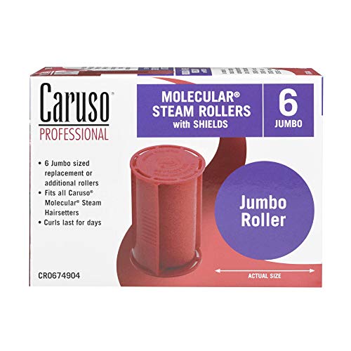 Caruso Professional Jumbo Molecular Replacement Steam Hair Rollers with Shiel...