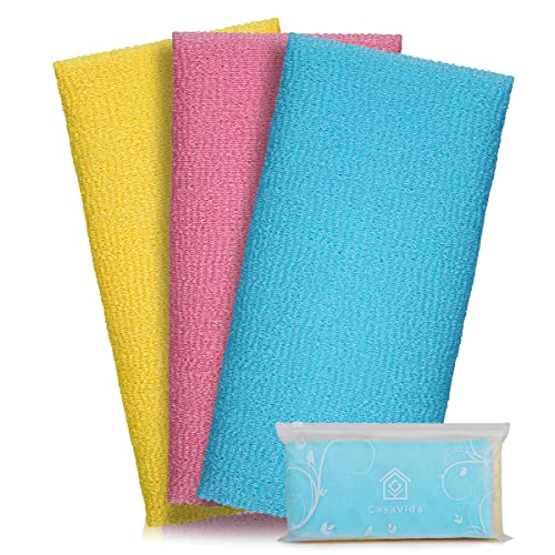 Exfoliating Washcloth Japanese Beauty Washcloth Nylon Bath Sponge Korean Loof...