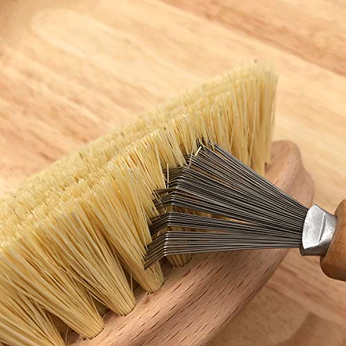 Hair Brush and Comb Cleaner with Metal Wire Rake for Hair Dust Lint Removal