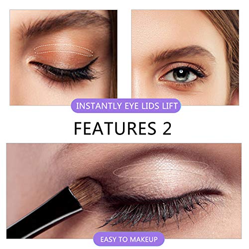 168 Pairs Invisible Fiber Single Side Eyelid Tape Stickers- Perfect for Hoode...