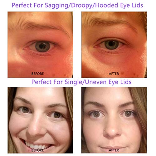 168 Pairs Invisible Fiber Single Side Eyelid Tape Stickers- Perfect for Hoode...