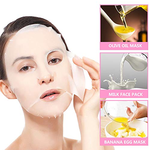 DIY 100 Pcs Compressed Disposable Cotton Facial Mask Sheet Grain Skin Care Dr...