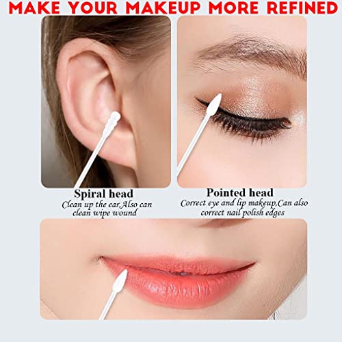 Pointed Cotton Swabs, 800 Pieces Precision Tips Cotton Swabs Spiral Head Cott...
