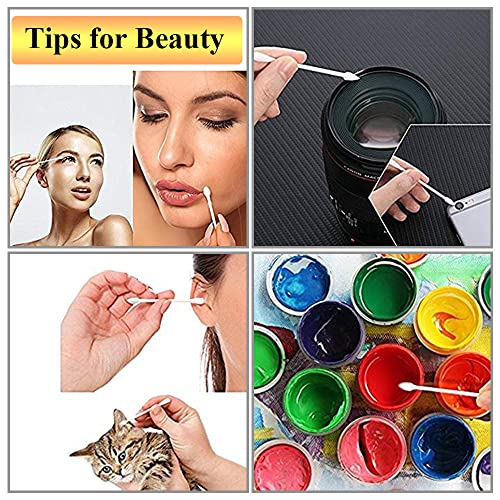 Pointed Cotton Swabs, 800 Pieces Precision Tips Cotton Swabs Spiral Head Cott...