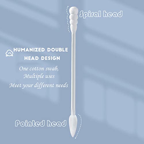 Pointed Cotton Swabs, 800 Pieces Precision Tips Cotton Swabs Spiral Head Cott...