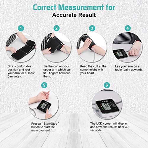 CAZON Blood Pressure Monitor - Upper Arm Blood Pressure Machine & Pulse Rate ...