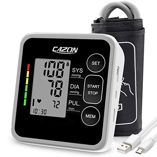CAZON Blood Pressure Monitor - Upper Arm Blood Pressure Machine & Pulse Rate ...