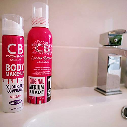 Cocoa Brown Body Makeup Color & Coverage - Instant Bronzer for Face & Body (2...