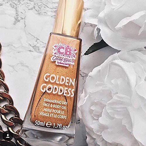 Cocoa Brown Goddess Highlighter - Bronzing Shimmer Oil - Shimmer Tanning Oil ...