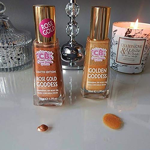 Cocoa Brown Goddess Highlighter - Bronzing Shimmer Oil - Shimmer Tanning Oil ...