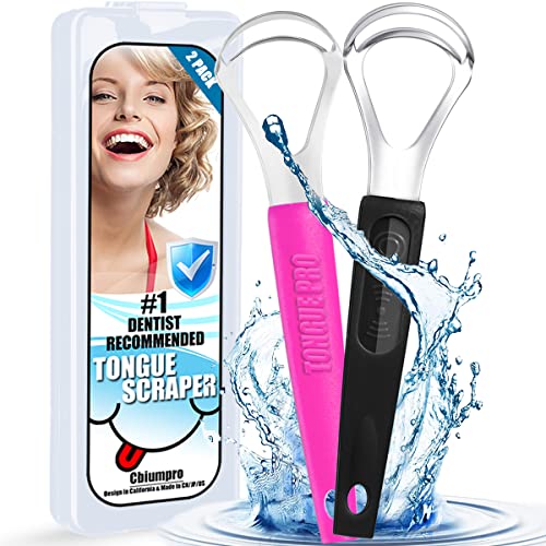 [Double Heads] Tongue Scraper for All Ages, 2022 Upgraded Stainless Steel Met...