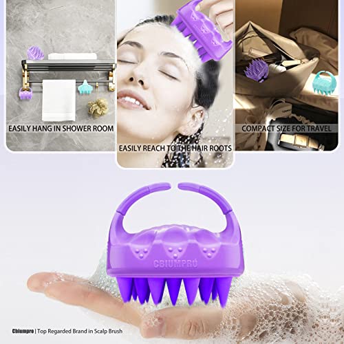 Shampoo Massager Brush Scalp Exfoliator for Dandruff Removal, Waterproof Show...