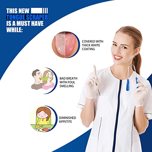 [Upgraded Version] Flexible Tongue Scraper with Individual Travel Case, 100% ...