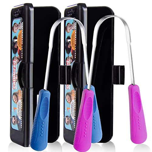 [Upgraded Version] Flexible Tongue Scraper with Individual Travel Case, 100% ...